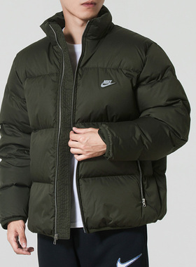 Nike耐克男子舒适百搭保暖防风立领短款运动休闲羽绒服IB2976-017
