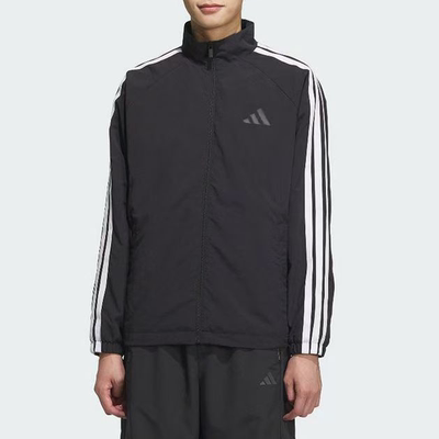 阿迪男子舒适百搭休闲夹克