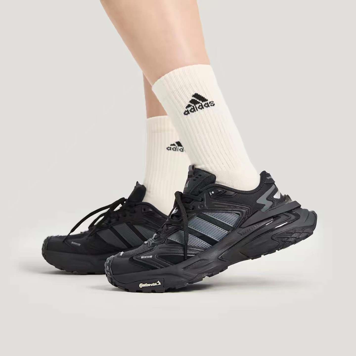 adidas阿迪达斯XLG STORM EDGE男女舒适回弹低帮厚底老爹鞋KK1001