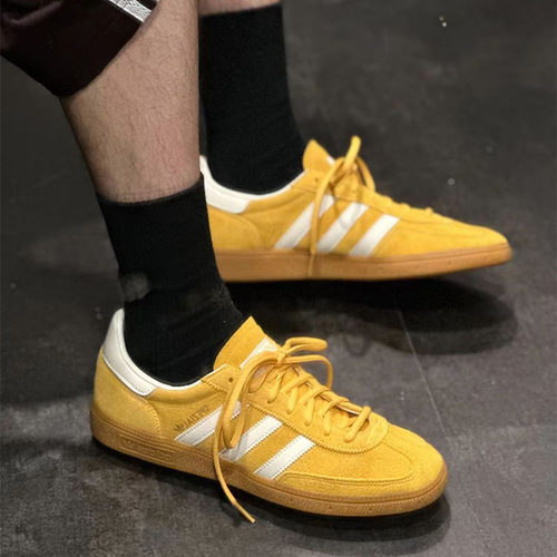 Adidas阿迪达斯Handball男女同款夏季舒适耐磨百搭休闲板鞋IF7088