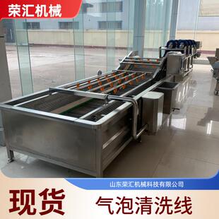苹果清洗机设备 潍坊萝卜气泡清洗机 供应翻浪式 香菜气泡清洗机