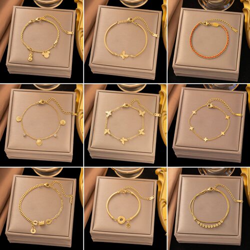 厂家直销2025年爆款钛钢手链合集