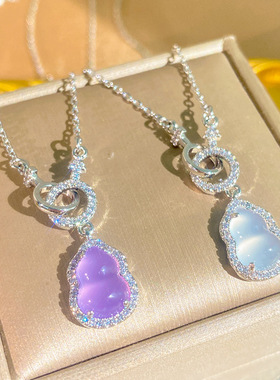 轻奢小众葫芦钛钢锁骨链女