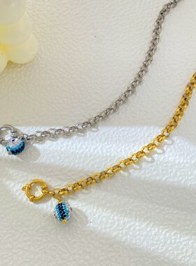 欧美风时尚轻奢满钻恶魔之眼手链