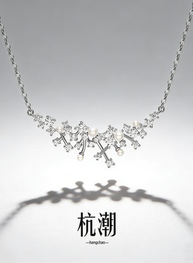 璀璨星云s925纯银锁骨链项链轻奢