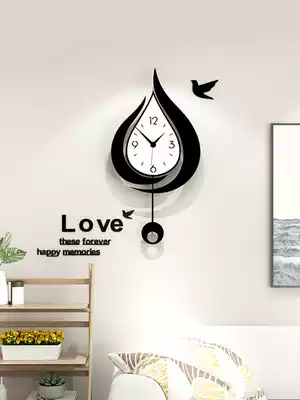 Home Net red Nordic clock clock living room modern simple atmospheric wall watch personality creative fashion silent clock