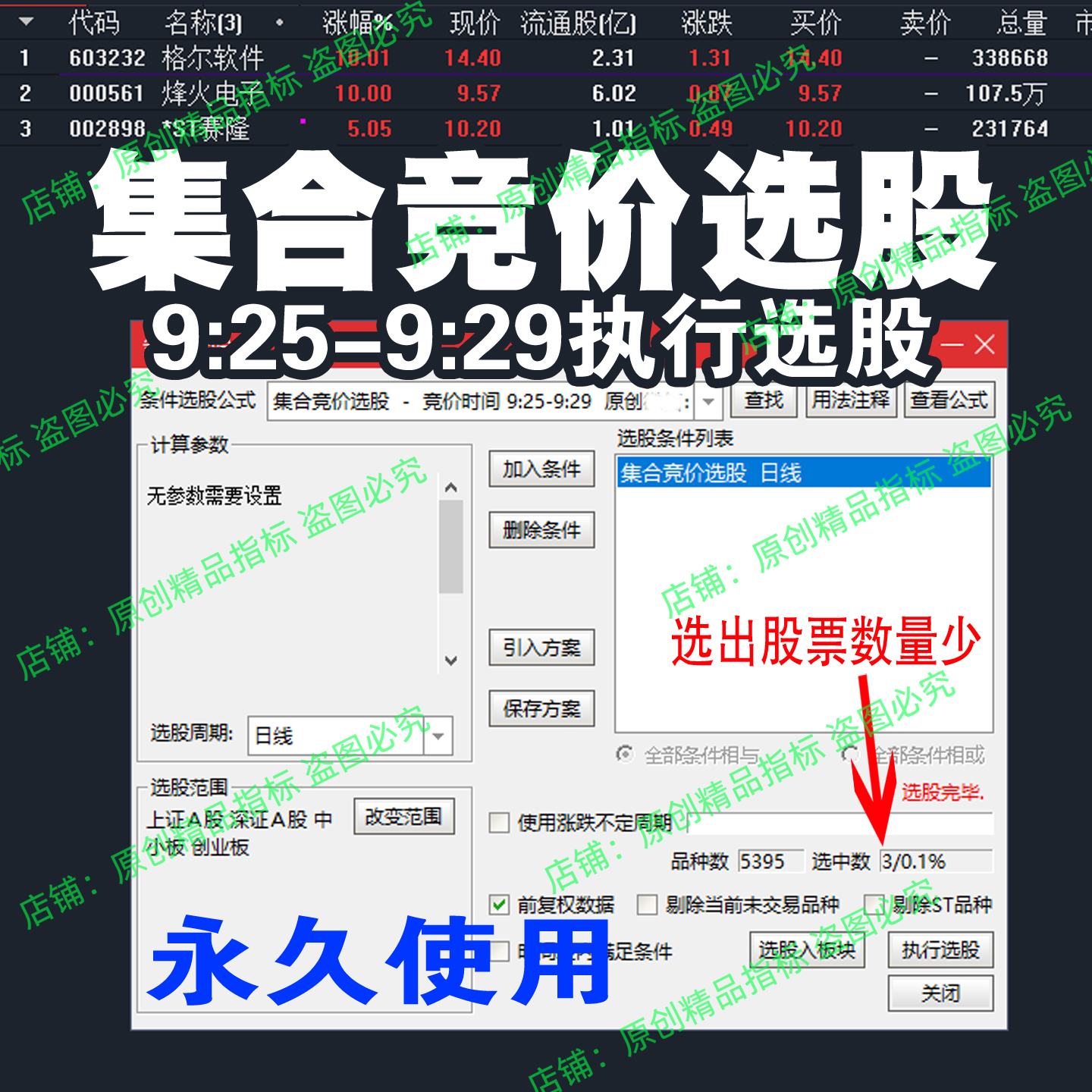 涨停预警，通达信精品指标