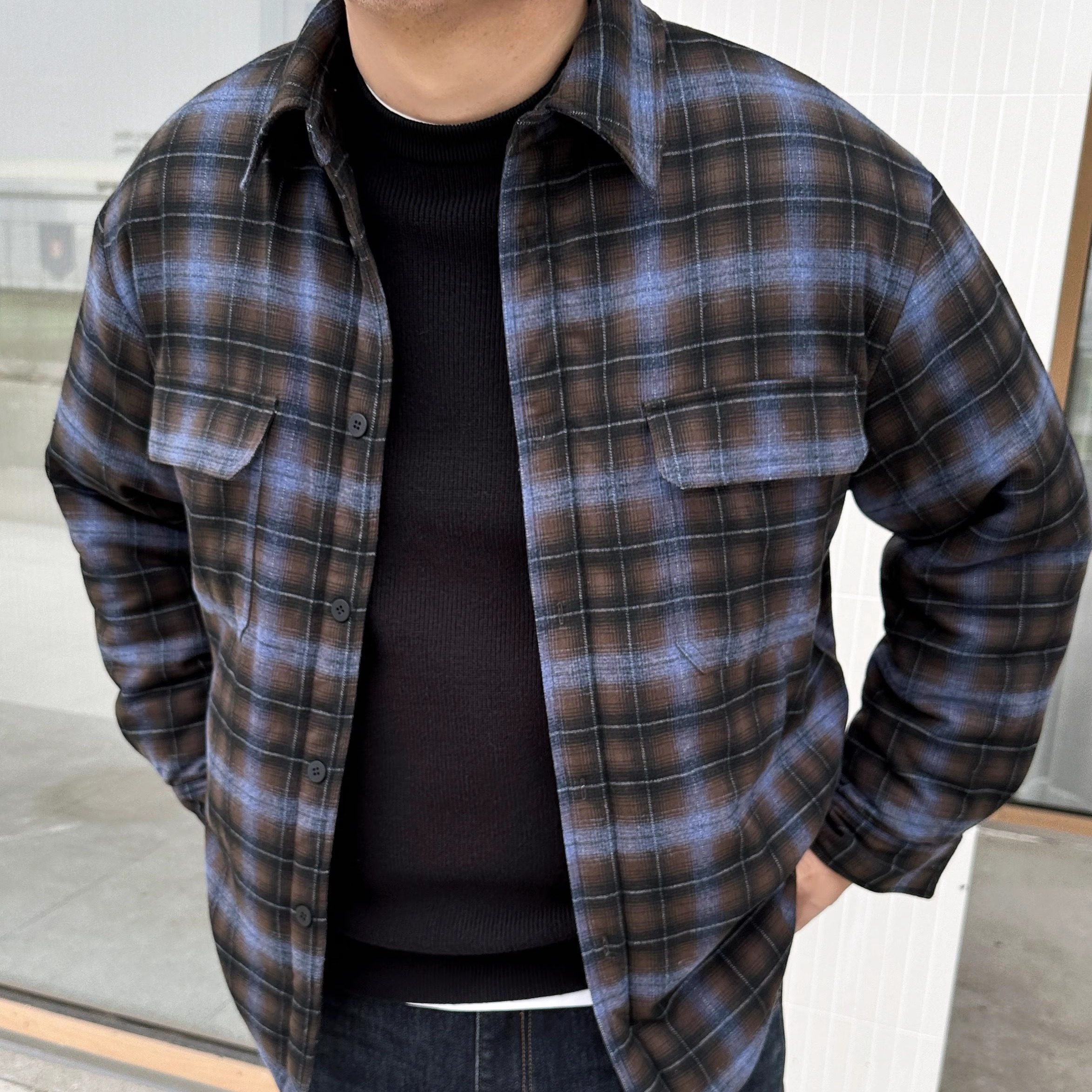 大依无忧加肥加大二棉衬衣外套