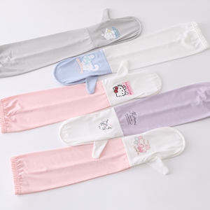 三丽鸥正版儿童冰袖夏季男女童卡通可爱防晒手套防紫外线冰丝袖套