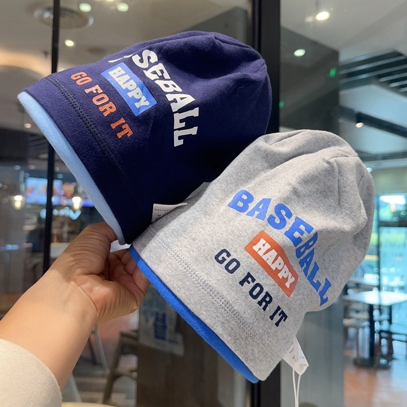 儿童套头帽秋冬季男童女孩纯棉透气百搭帽子3-12岁中大童冬天防寒