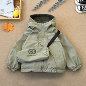 男童秋冬装 洋气儿童加绒加厚上衣时髦宝宝两面穿衣服 外套2026新款