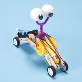 科技小制作发明diy手工益智科学生实验套装 材料教具蠕虫机器人