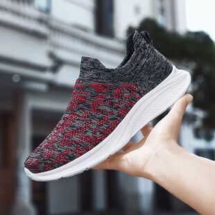 新款 软底男士 袜子鞋 大码 时髦 透气健步鞋 夏季 轻便运动鞋 时尚 徒步鞋