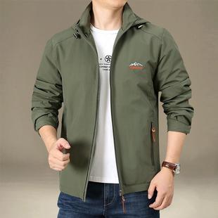 速干工装 宽松大码 上衣户外防风冲锋衣潮流休闲夹克 外套春秋季 男士
