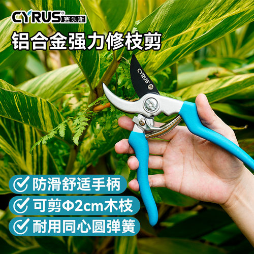 CYRUS赛乐斯铝合金柄剪刀-园艺剪树枝修剪木枝修枝修花家用花艺剪 - 封面