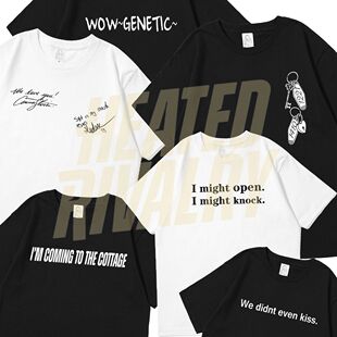 巅峰对决ilya同款短袖T恤情侣装hr夏季纯棉半袖heatedrivalry周边