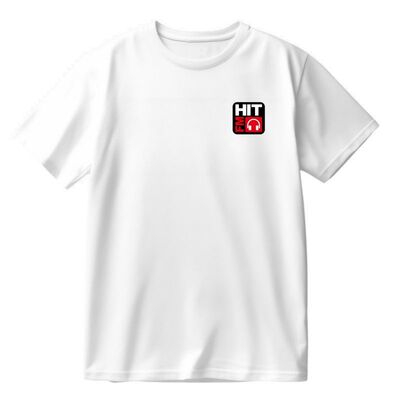 HITFM 887 纪念音乐广播logo纯棉休闲男女同款宽松上衣服短袖T恤