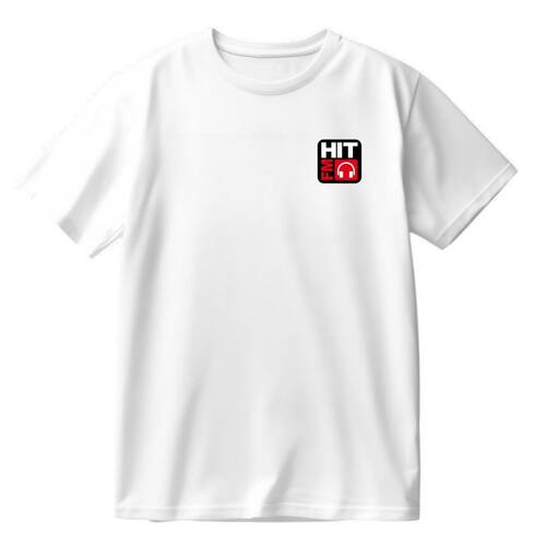 HITFM 887 纪念音乐广播logo纯棉休闲男女同款宽松上衣服短袖T恤