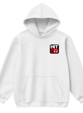 HITFM 887 纪念音乐广播logo卫衣连帽圆领上衣服潮流秋冬外套