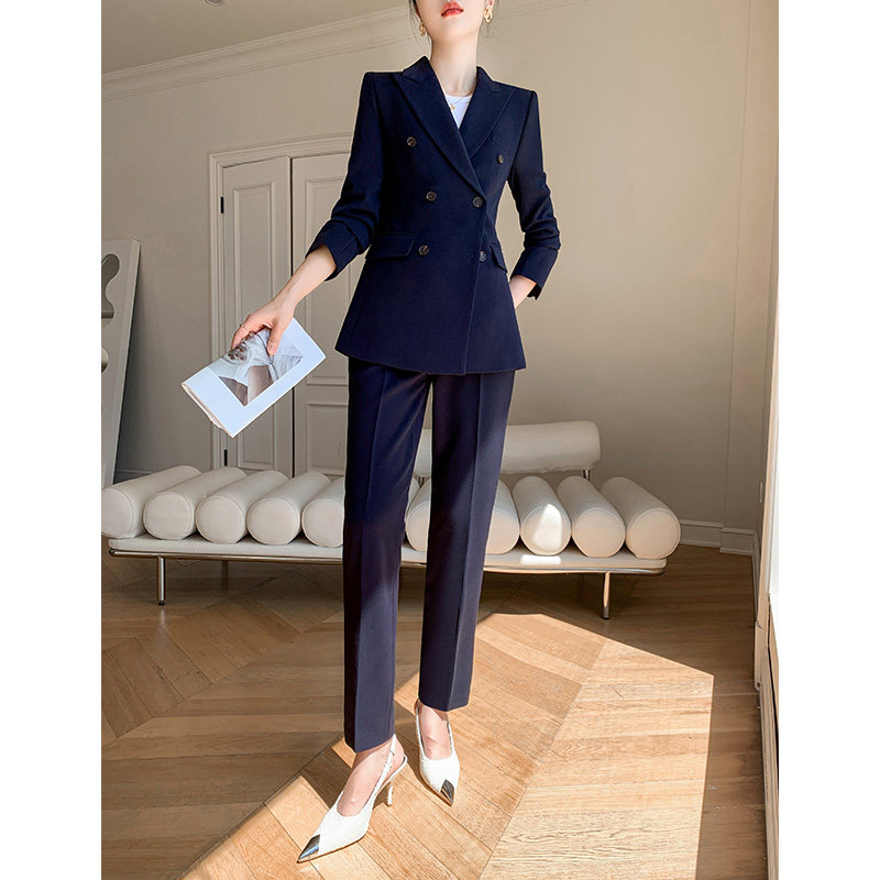 职业西装套装女2026新款高级感小个子正装公务员面试休闲西服外套