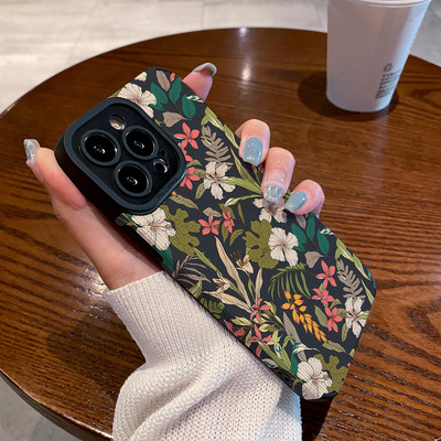 适用vivo x90 60 x70 x80 x50 pro手机壳x27 x20 x23幻彩版 x80proplus保护套彩色涂鸦花朵男女创意个性高级