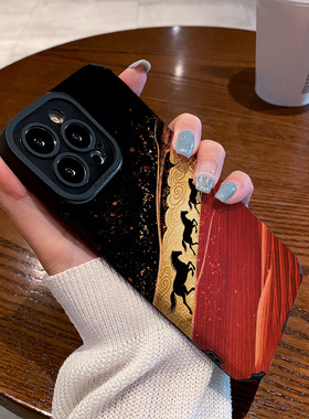 适用vivo iqoo neo10手机壳iqoo15/13/11/9新款防摔neo9/8/7竞速版6se/5硅胶z9turbo+保护套金云福伴三黑马