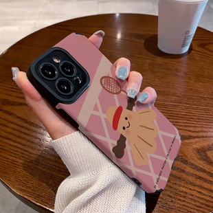 80e 6趣味卡通羽毛球防摔保护套 p60 pro手机壳Pura70 适用华为mate60 40新款 nova12