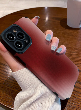 适用vivo S17 S16 S15 S12 S10 pro手机壳s9 s7 s6 s16pro s1 s30 e保护套小众渐变红色硅胶软壳男女潮高级感