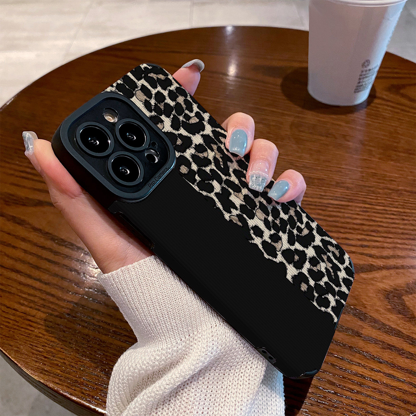 适用OPPO Find X9手机壳Findx8新款防摔findX7硅胶皮纹x9pro软镜头全包高级感男保护套外壳黑底潮流豹纹质感