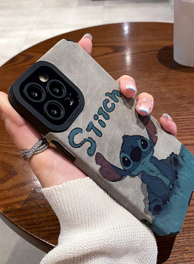 适用vivo iqoo11 10 9 pro手机壳iqooneo8新款7se防摔6硅胶5活力z7竞速z9turbo高级翻毛皮英文史迪仔保护套