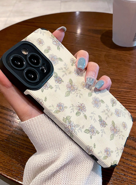 适用小米红米note12 11 note10pro手机壳note 7 8 9 pro 5G版 note11pro+保护套满屏涂鸦紫色花朵硅胶软壳女