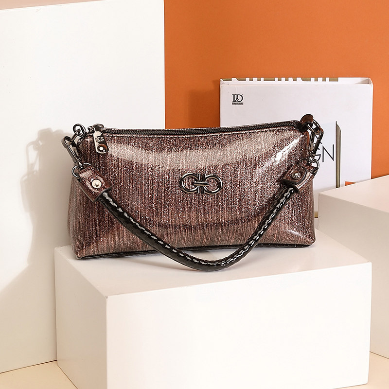 2020韩版新款单肩包女士斜挎小包包亮皮双肩带休闲女包时尚贝壳包