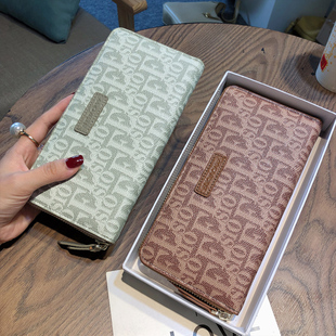 2025新款长款钱包女士配真皮卡包高端精致手机小钱包一体包女款潮