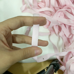 包邮 1公分浅粉色纯棉压领条 满28 20米 6元