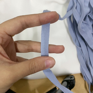包邮 1公分灰蓝色纯棉压领条 满28 20米 6元