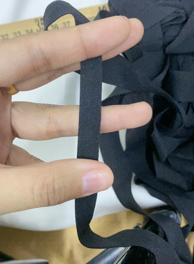 折后1公分黑色弹力包条，5元20米左右，满20包邮