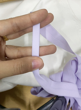 折后1公分香芋紫色微厚款弹力包条，5元一份20米左右，满20包邮