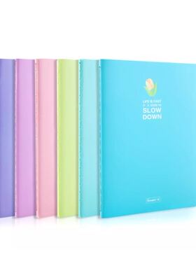 广博10本装46张A6多彩笔记本子记事本日记本颜色随机FB60037