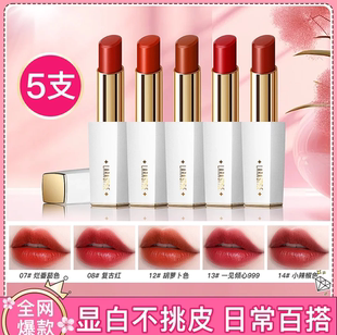 Larastyle拉雅时代慕斯丝绒哑光口红保湿不易脱妆持久显色小白管