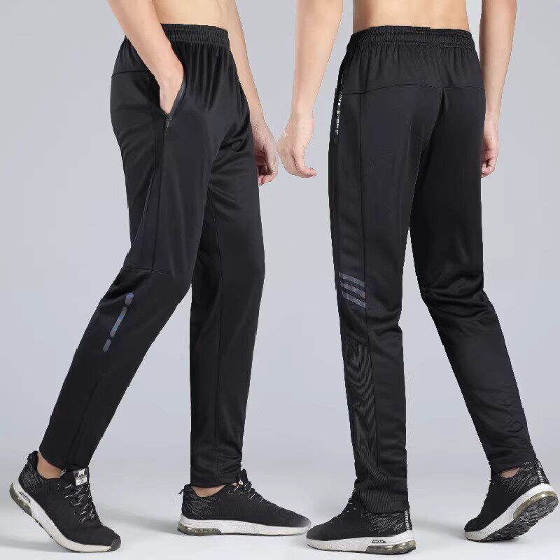 运动裤男春夏薄款跑步透气速干户外跑步健身休闲收口足球训练长裤