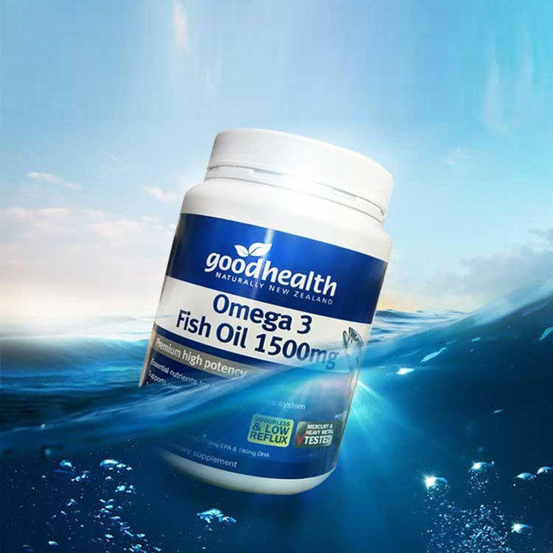新西兰goodhealth好健康深海鱼油软胶囊1500mg400粒成人用2027.05