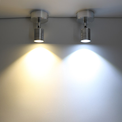 小山丘射灯led天花灯 电视背景墙吸顶明装射灯可调角度筒灯嵌入式