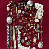 vintage法国中古古董胸针吊坠大集合 经典 浮雕人像宫廷风复古配饰