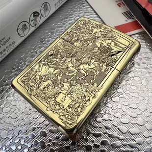 正品ZIPPO防风煤油打火机纯铜盔甲天启者四骑士 收藏送礼男士节日