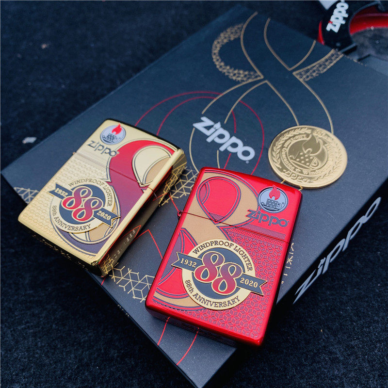 zippo打火机之宝正品88周年收藏限定纪念款 全球限量1888套对机装