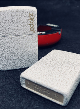 正品Zippo防风煤油打火机 美版白裂亮漆星纹商标49181ZL哑漆礼品