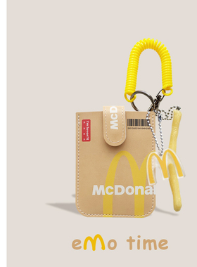 emo原创M记麦麦抽拉卡包多卡位便携地铁食堂门禁校园学生证件收纳