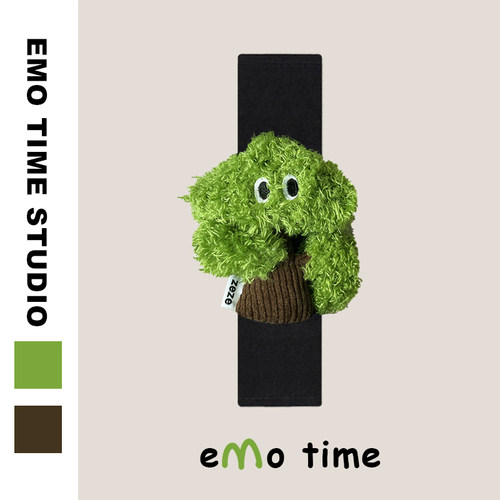 emo 原创放青松黑汽车安全带肩套可爱个性车载饰品护肩防磨损通用