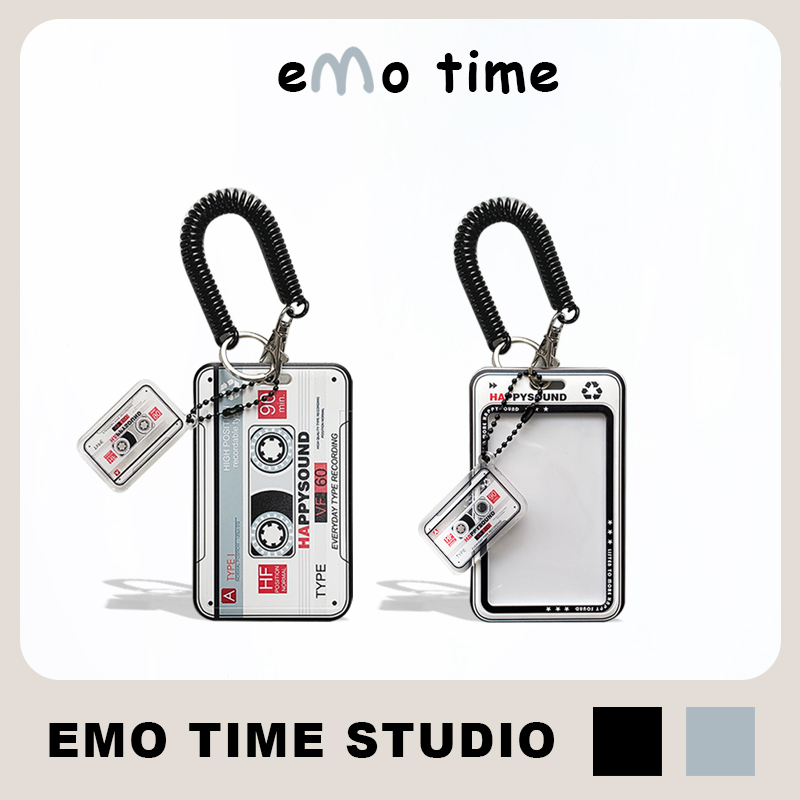 emo原创复古磁带便携卡套公交地铁食堂门禁学生证门禁卡收纳套