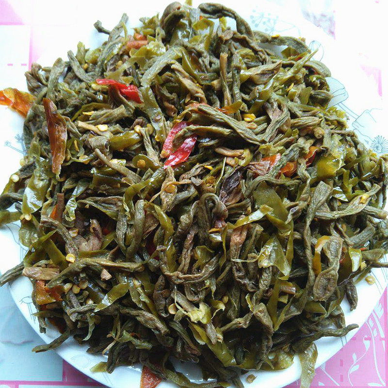 农家自制晒豆角子干杂菜500g嫩长豇豆坛子扎菜邵阳东特产乡村食材